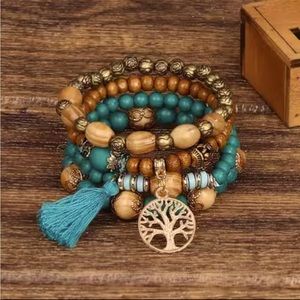 Fashion Jewelry ladies bracelets 4 separate bracelets boho